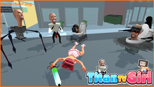Titan TV Girl: Toilet Battle screenshot