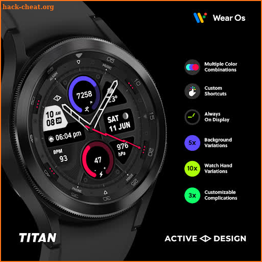 Titanium: Hybrid Watch Face screenshot