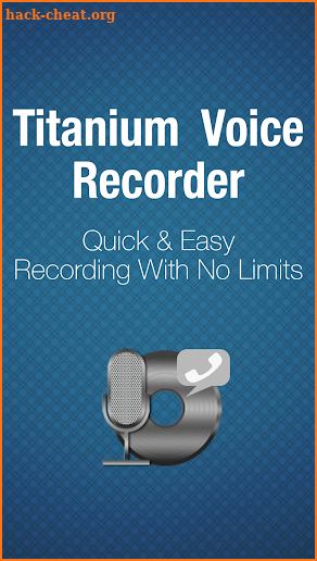 Titanium Voice Recorder with number ID screenshot