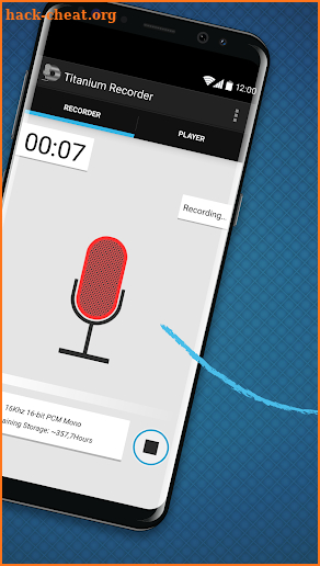 Titanium Voice Recorder with number ID screenshot