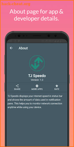 TJ Speedo - Internet Speed Meter screenshot