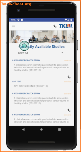 TKL Research App screenshot