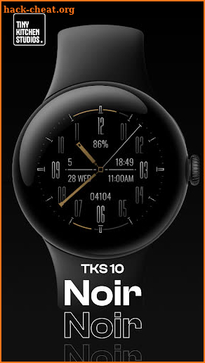 TKS 10 Noir Watch Face screenshot