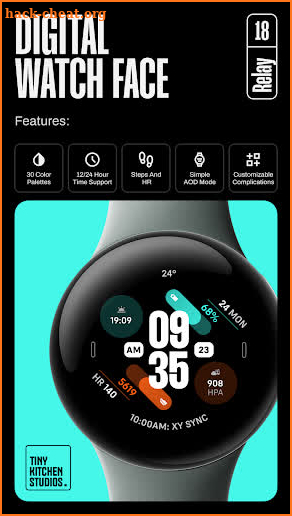 TKS 18 Relay Watch Face screenshot