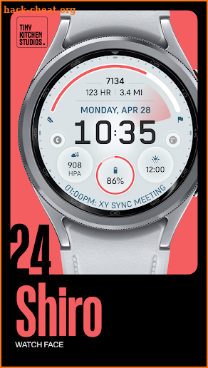 TKS 24 Shiro Watch Face screenshot