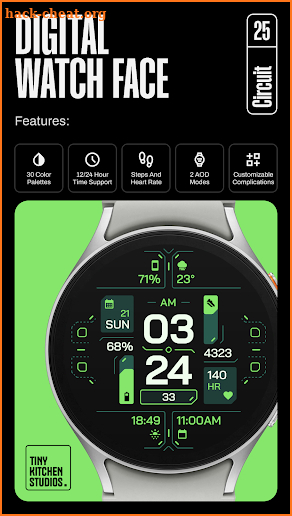 TKS 25 Circuit Watch Face screenshot