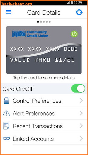 TLC Card Control screenshot