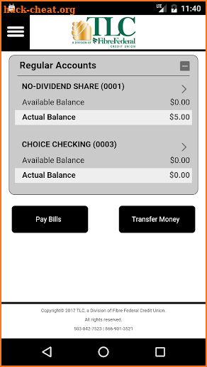 TLC Mobile Banking screenshot