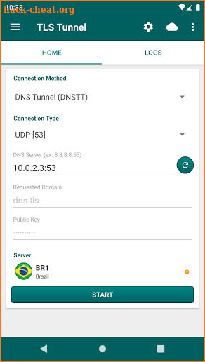 TLS Tunnel DNSTT Plugin screenshot
