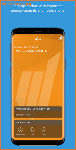 TMA Global Events screenshot