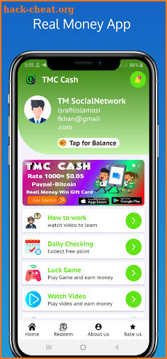 TMC Cash - Real Earn Money Win Gift Card screenshot