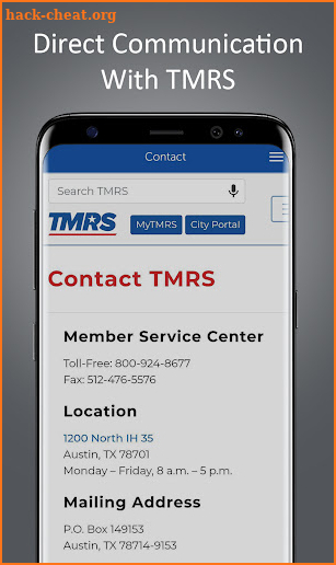 TMRS screenshot