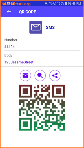 TMS QR & Barcode scanner screenshot