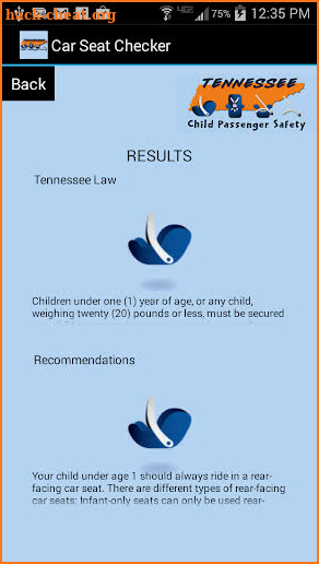 TN Child Passenger Safety screenshot