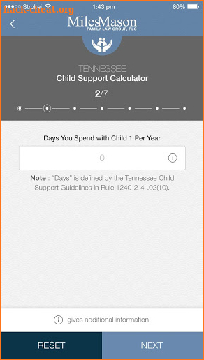 TN Child Support Calculator screenshot