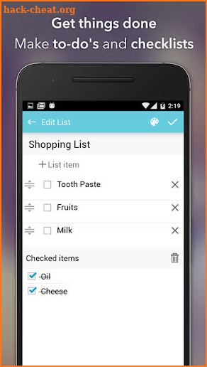 To Do List & Notes - Save Ideas and Organize Notes screenshot