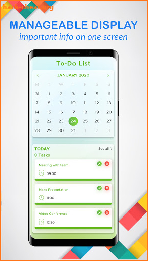 To do list, Calendar, Planner & Reminder screenshot