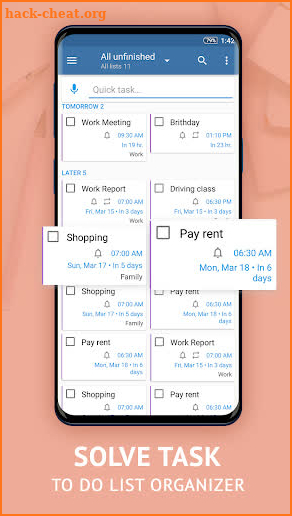 To Do List Organizer - Plan and Achieve Goals screenshot