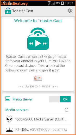 Toaster Cast DLNA UPnP Player screenshot