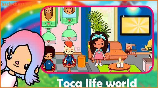 TOCA Life World Town FreeGuide rainbow apartment screenshot