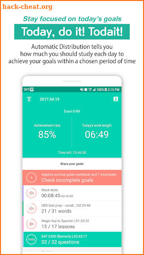 Todait - Smart study planner screenshot