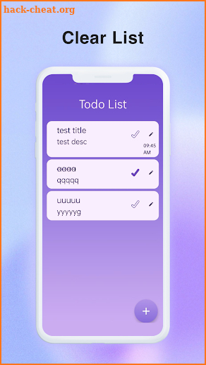 Todo List screenshot