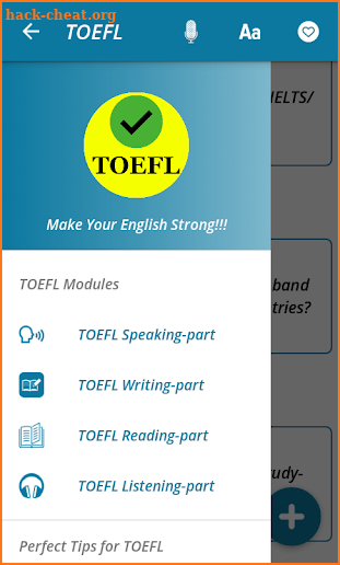 TOEFL screenshot