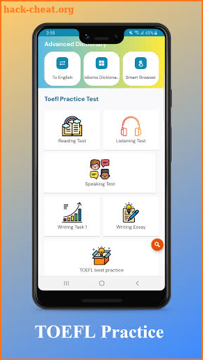 TOEFL Practice Test, TOEFL Preparation screenshot