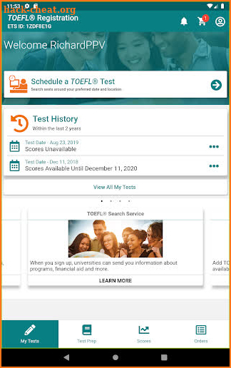 TOEFL® Official App screenshot