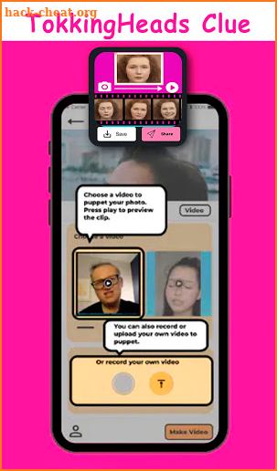 TokkingHeads Portrait Video Clue screenshot