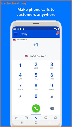 Toky: business phone system screenshot