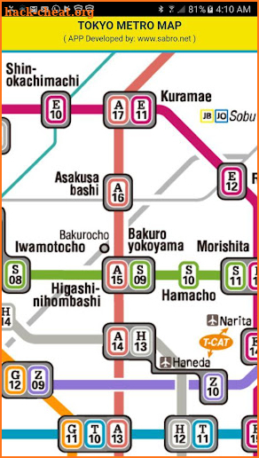Tokyo Metro Map Offline Update screenshot