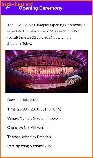 Tokyo Olympics 2021 - Opening Ceremony , News screenshot