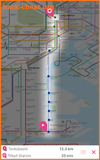 Tokyo Rail Map screenshot