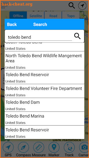 Toledo Bend Offline GPS Nautical Chart screenshot