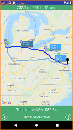 Tollsmart Toll Calculator • North America & Europe screenshot