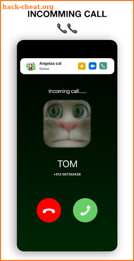 tom-cat📱Video Call+ talk and Chat Prank screenshot