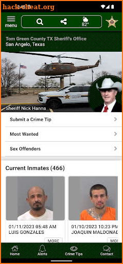 Tom Green County TX Sheriff screenshot