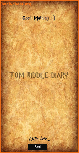 Tom Riddle Diary screenshot
