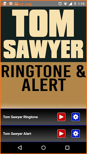 Tom Sawyer Ringtone and Alert screenshot