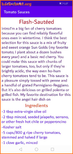 Tomato Sauces screenshot