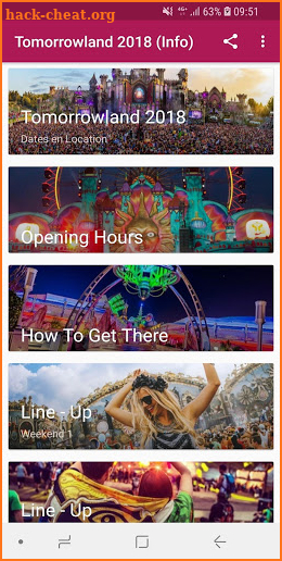 Tomorrowland 2018 (Info) screenshot