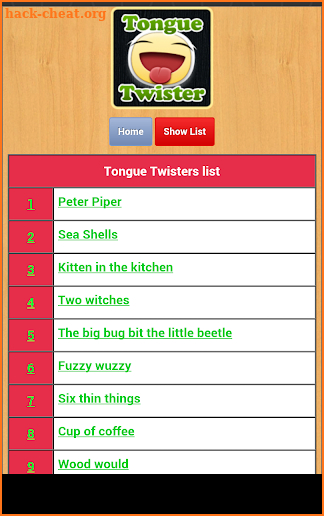 Tongue Twisters screenshot