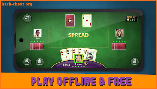 Tonk - Tunk Offline Card Game screenshot