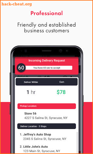 Tonquin Delivery Provider App screenshot