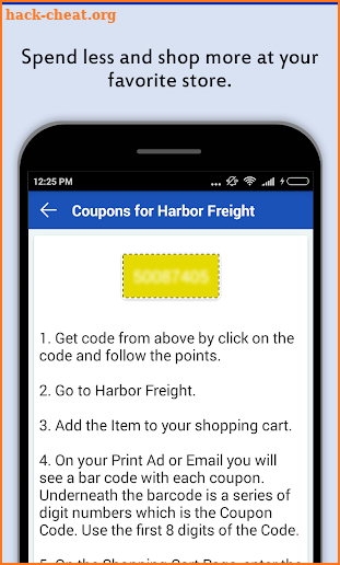Tool Coupons for Harbor Freight screenshot