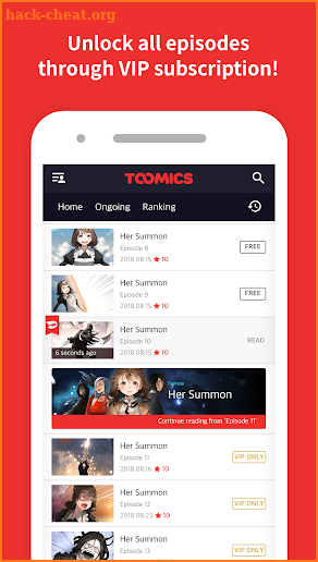 Toomics - Read Comics, Webtoons, Manga for Free screenshot