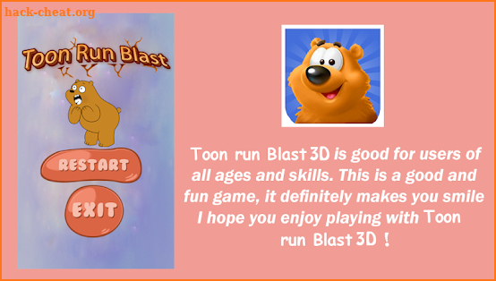 Toon run  Blast 3D screenshot