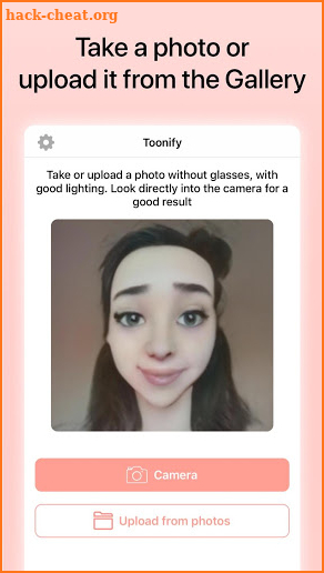 Toonify - Cartoon yourself face photo screenshot