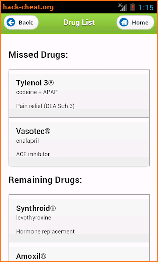 Top 100/200 Drugs Flashcard screenshot